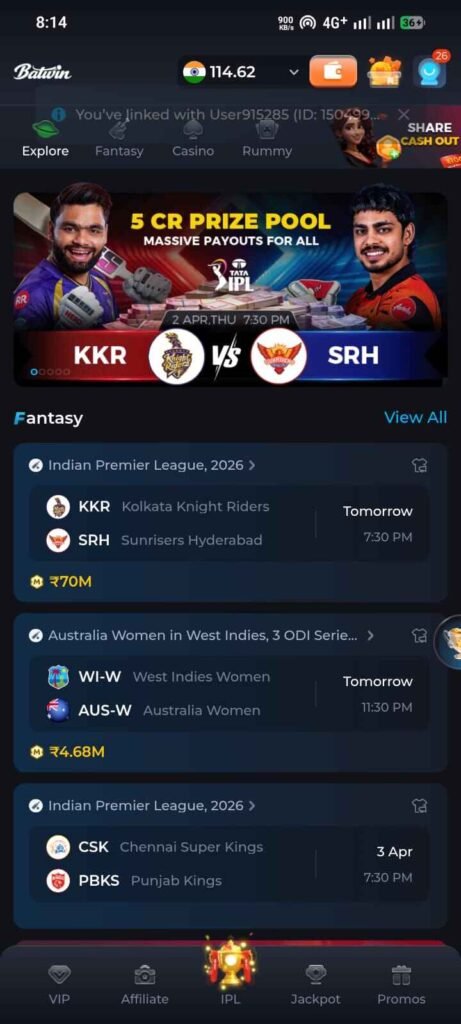 GoPlay Game APK fantasy sports Android app
